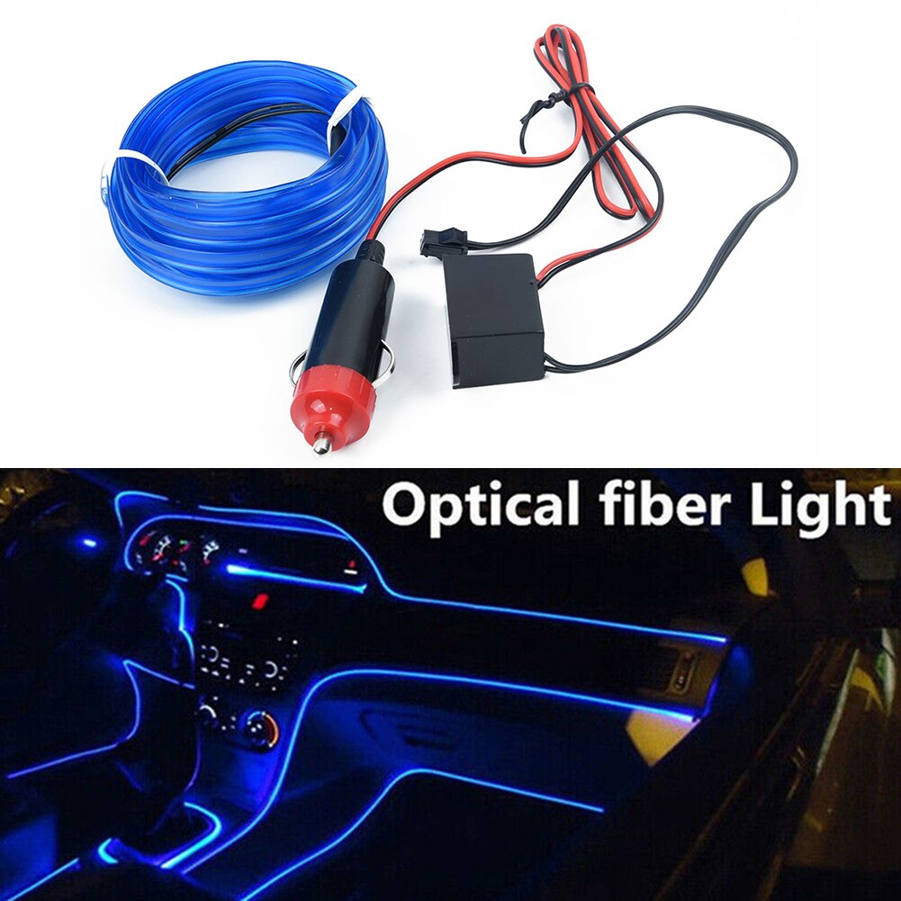 Auto Led Verlichting 4 Meter Lamp Heldere Voor Charger Innerlijke Flexibele Decoratie Deur Center Console Accessoires Duurzaam