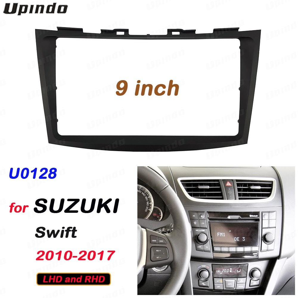 2 din 9 tuuman autoradion asennus dvd gps  mp5 muovinen paneelikehys suzuki swift dash mount kit