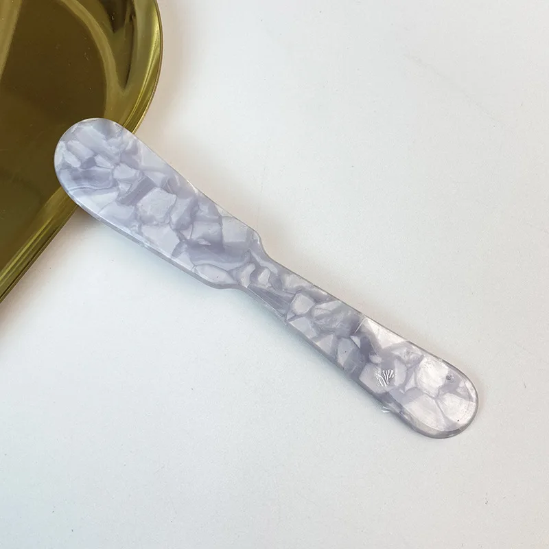 Kleurrijke acryl ijslepels, koffiekaviaar roerlepels, dessert theelepels, keukengerei, knutselgereedschap: Grijs