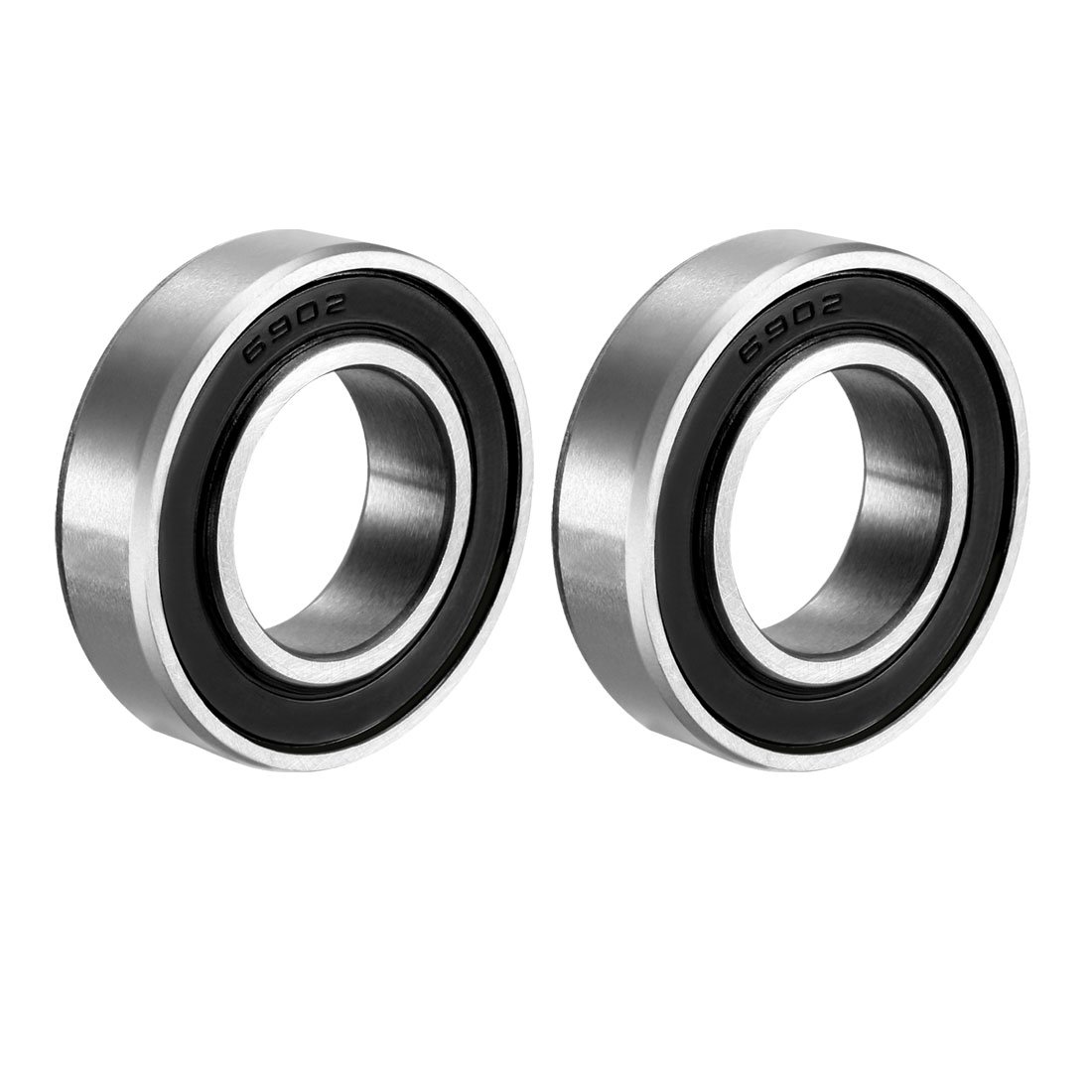 6902RS portant 10 pièces 15x28x7mm ABEC-3 passe-temps électrique RC voiture camion 6902 RS 2RS roulements à billes 6902-2RS bleu pour moyeux de vélo Pivot: Black / 4mm