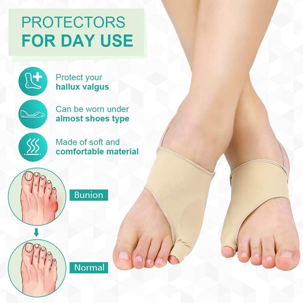 1 Paar Tailor Bunion Corrector Pads Spalk Voor Bunion Pinky Teen Relief Toe Straightener, kleine Teen Separator Met Anti-Slip
