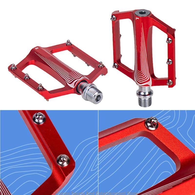 C4DE 1pair Ultra-light Pedals Aluminum Alloy Bearing Pedal for MTB Road Bike Folding Bike Cycling Accessories
