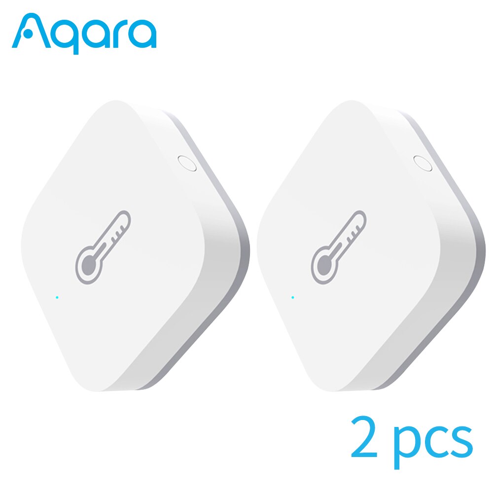 Aqara Temperature Humidity Sensor Zigbee Temperature Sensor Smart Life Humidity Sensor APP Control Work For Xiaomi Gateway: Sensor 2pcs