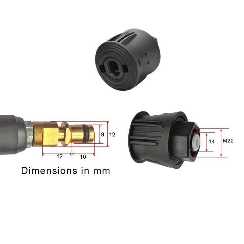 High Pressure Washer Hose Connector Washer Outlet Adapter for Karcher K2 K3 K4 K5 K6 K7