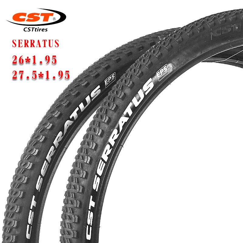 CST Serratus-neumático de bicicleta de montaña C1955, 26, 27,5 pulgadas, alambre de acero EPS resistente a puñaladas, 26x1,95, 27,5x1,95, 60TPI