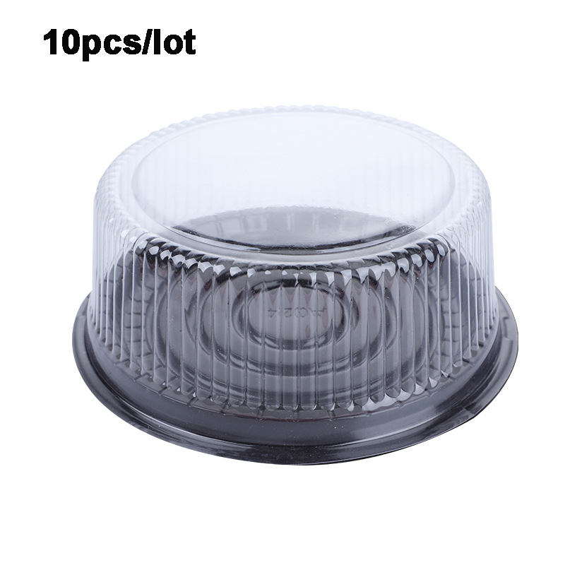 10pcs 8 Inch Transparent Cake Box Plastic Cake Boxes And Packaging Transparent Clear Cupcake Muffin Dome Holder Cases Wedding