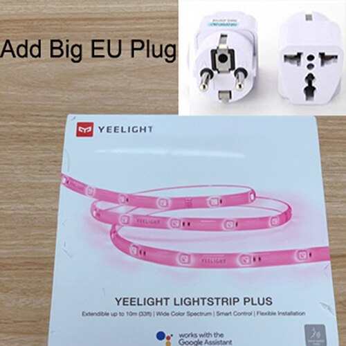 Yeelight RGB LED 2M Smart Light Strip Smart Home for Mi Home APP WiFi Works with Alexa Google Home Assistant 16 Million Colorful: Add Big EU Plug