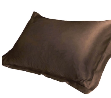 1pc ren emulering silke satin pudebetræk enkelt pudebetræk flerfarvet 48*74cm: Chokolade