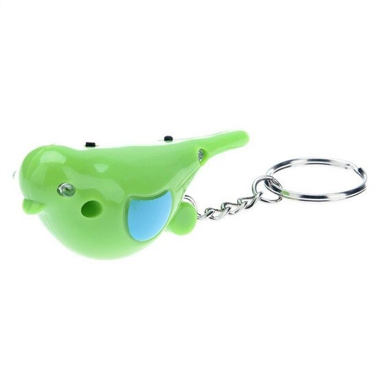 Détecteur de clé sifflet Anti-perte | , Anti-perte, bip clignotant, sac de clé pour enfant, localisateur de portefeuille, notification d'alarme pour animal de compagnie, directe: Bird Green