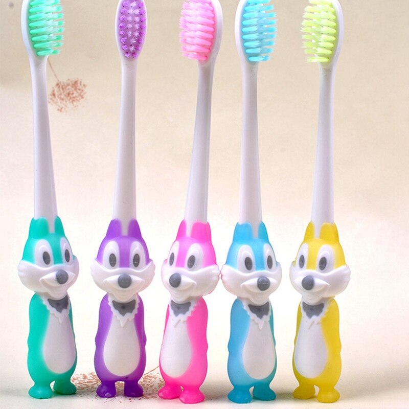 Baby Cartoon Vorm Zachte Tandenborstel Kids Dental Oral Care Brush Tool Tandenborstels