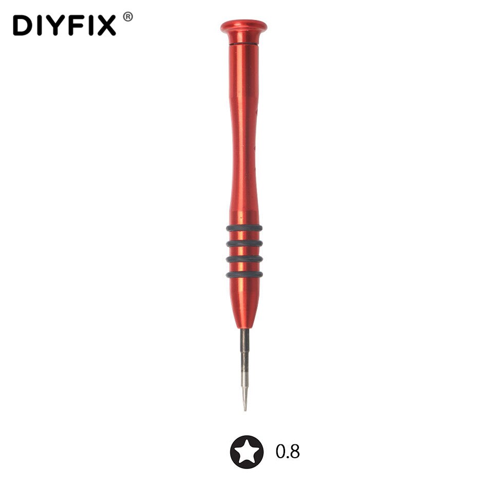 DIYFIX P2 0.8 Pentalobe Magnetische Schroevendraaier voor Apple iPhone X 8 7 6 s 6 5 s 5 Onderste Ster schroeven Open Reparatie Tool