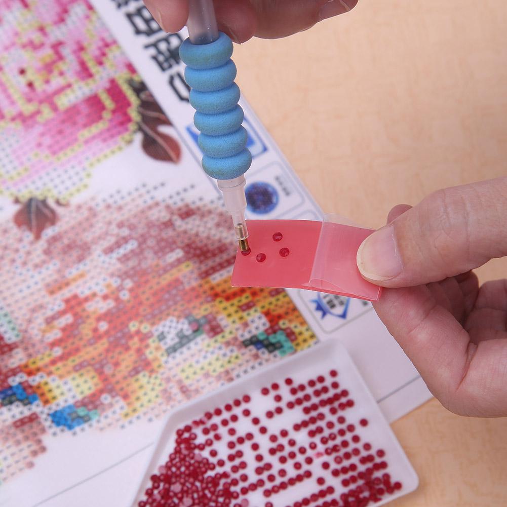 DIY Diamond Painting Tools Set 5D Diamond Painting Cross Stitch Accessories Embroidery Pen Mosaic Glue Pen Kit Tweezers
