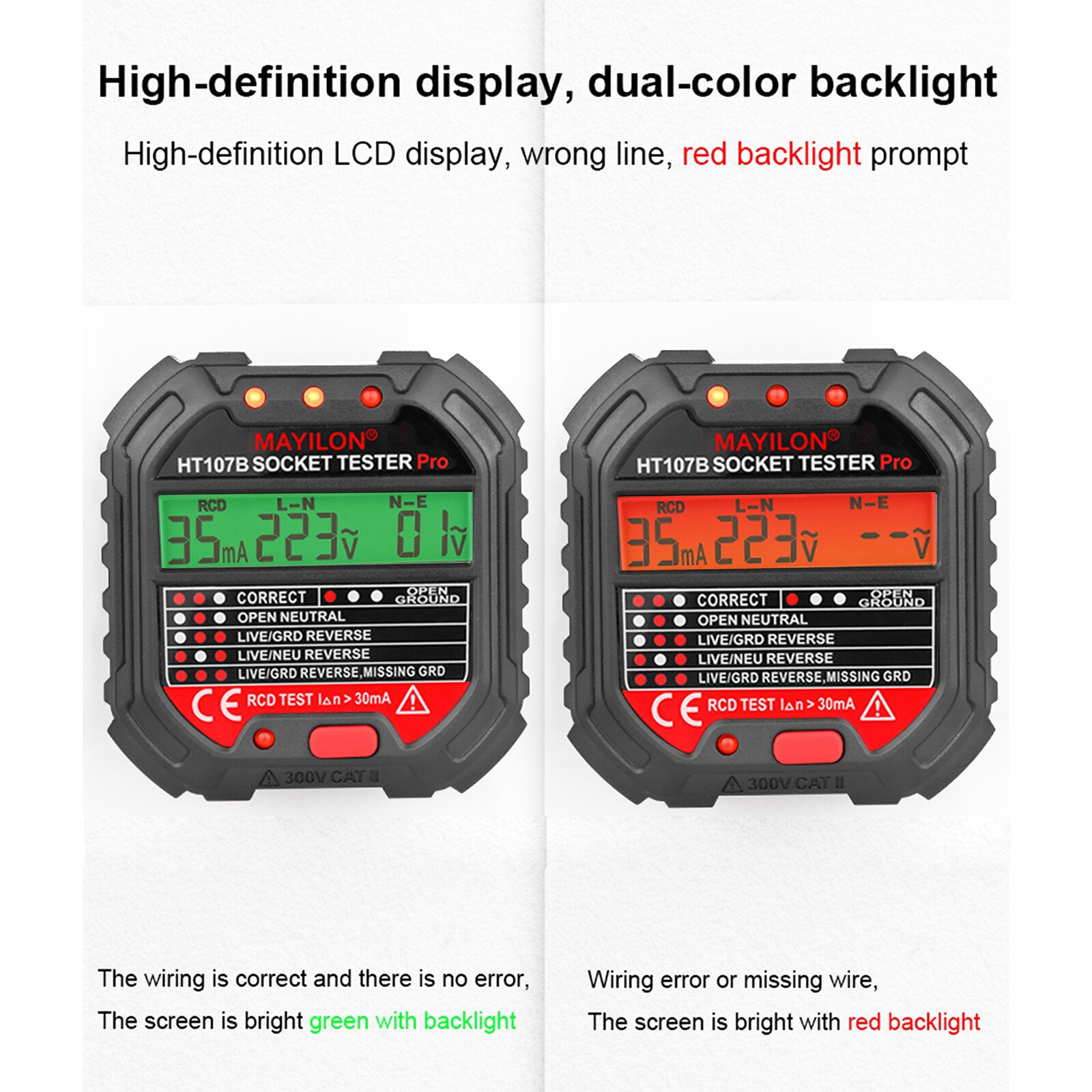 Socket Tester HT107 Socket Tester Pro Voltage Test... – Vicedeal