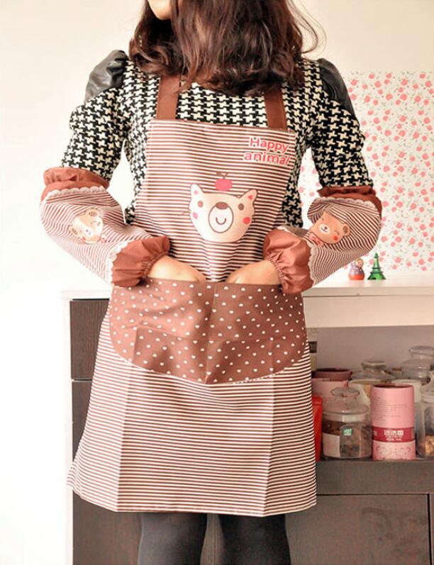Delantal de cocina para mujer, delantales de cocina Avental para comedor, barbacoa, restaurante, bolsillo, cuello Halter, tira de Chef para hornear sin mangas: Coffee