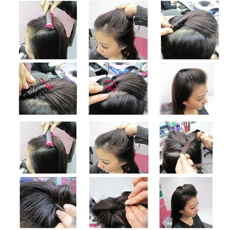 Pinces à cheveux invisibles pour femmes, 2 pièces, accessoires pour cheveux, épingles noires, ornements, pinces noires pour chignon