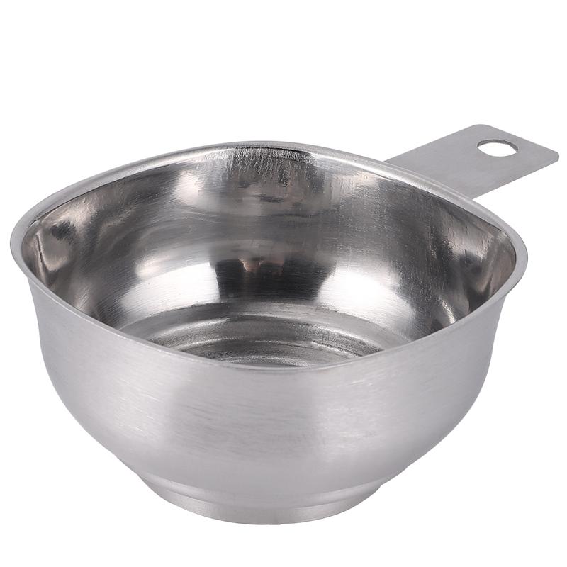 Funil largo quadrado de aço inoxidável do engarrafamento do óleo do grande diâmetro do funil da boca com punho gadget da cozinha para o restaurante da cozinha