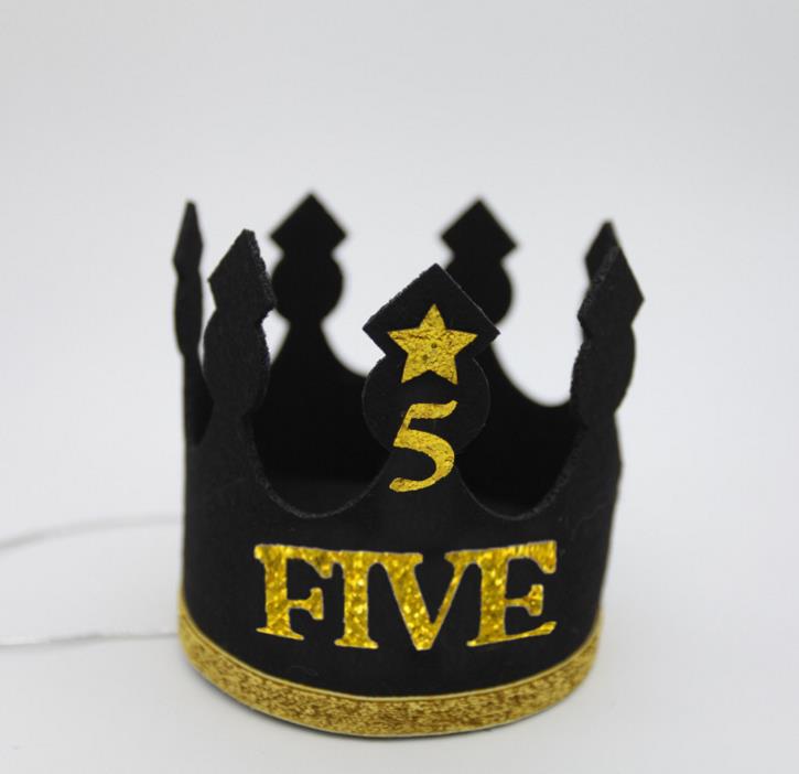 1 Pc Birthday Hats Decor Cap One First Birthday Hat Princess Boy Crown 1st 2nd 3rd Year Old Number Birthday Party Decorations: 15