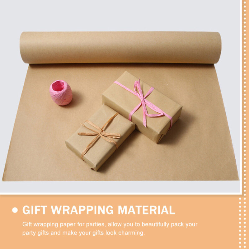# 1 rollo de 30cm x 1/2/3m de rollo de papel Kraft para envolver , embalaje móvil, rollo de papel marrón para pintar