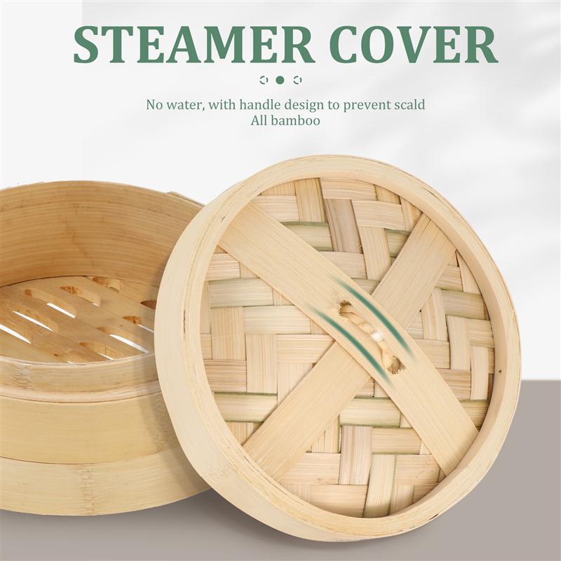 1 Set Bamboo Steaming Rack Food Steaming Basket Bamboo Food Steamer Flour Buns Dumplings Steaming Rack