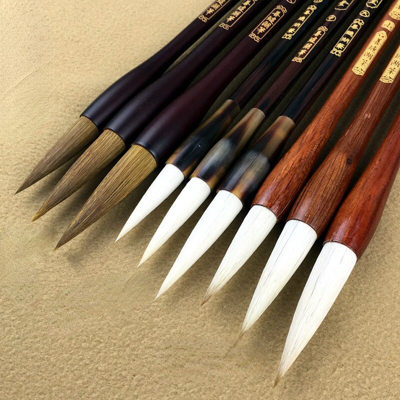 Chinesische Kalligraphie Pinsel Stift einstellen Kalligraphie Regelmäßige Offizielle Skript Pinsel Aquarell Landschaft Malerei Caligrafia Tinta China