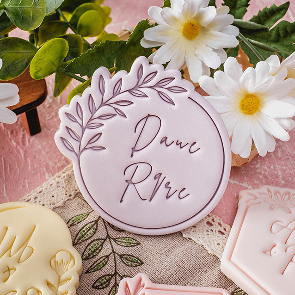 Pattern Blessing Cookie Mold Wedding Birthday Cake Cutting Mold DIY Baking Tool