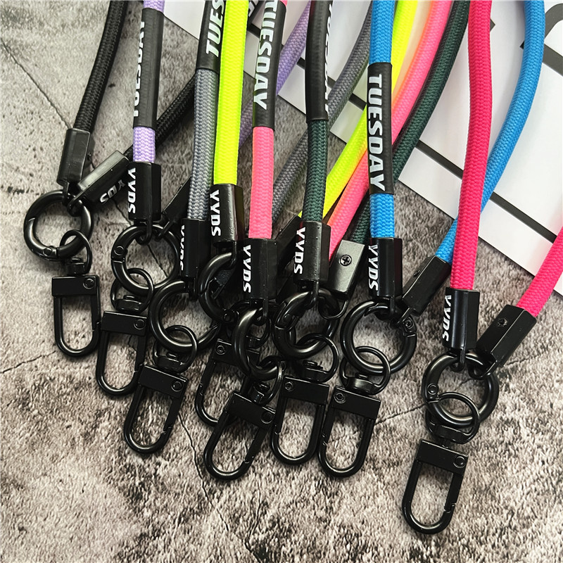 Schlüsselanhänger, farbiges Schlüsselband-Gurt für praktisch-Zubehör, Armbinde, Telefonkette, Metall-Karabinerverschluss, Schlüssel, Schlüsselband, Tasche, Autoschlüssel, Seil