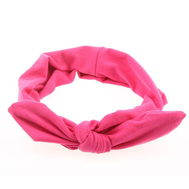 Accessoires cheveux outils noir élastique lapin Style capote torsadée nœud anneau de cheveux large extensible cheveux corde filles Style: Rose Red