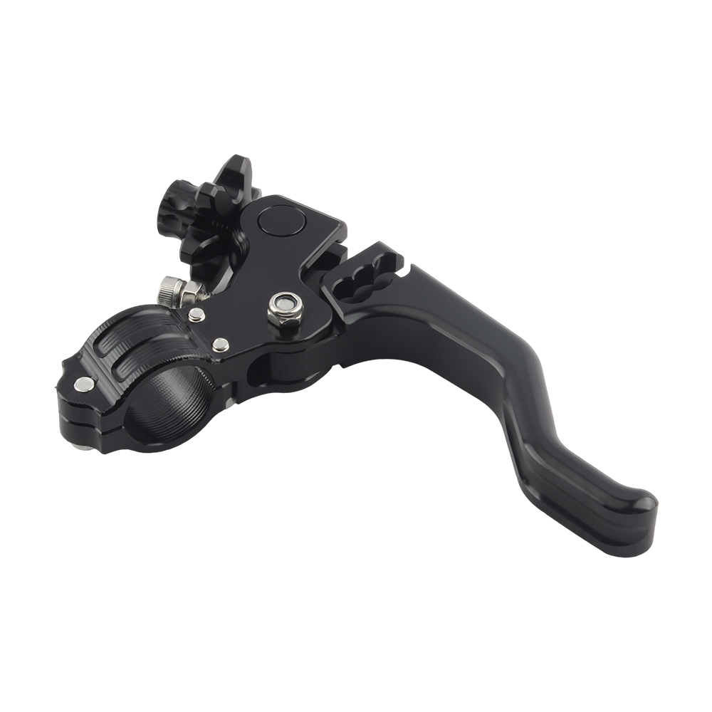 Endflats-Poignée de frein de motocross, leviers d'embrayage réglables, guidon de 22mm, pièces modifiées universelles pour vélo et moto, D343: Black