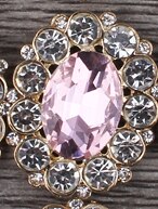 10 stk/parti 25mm*31mm diamantknapper i gyllen legering flatback dekorasjoner akryl rhinestone knapp gjør-det-selv bryllup tilbehør: Nr. .13