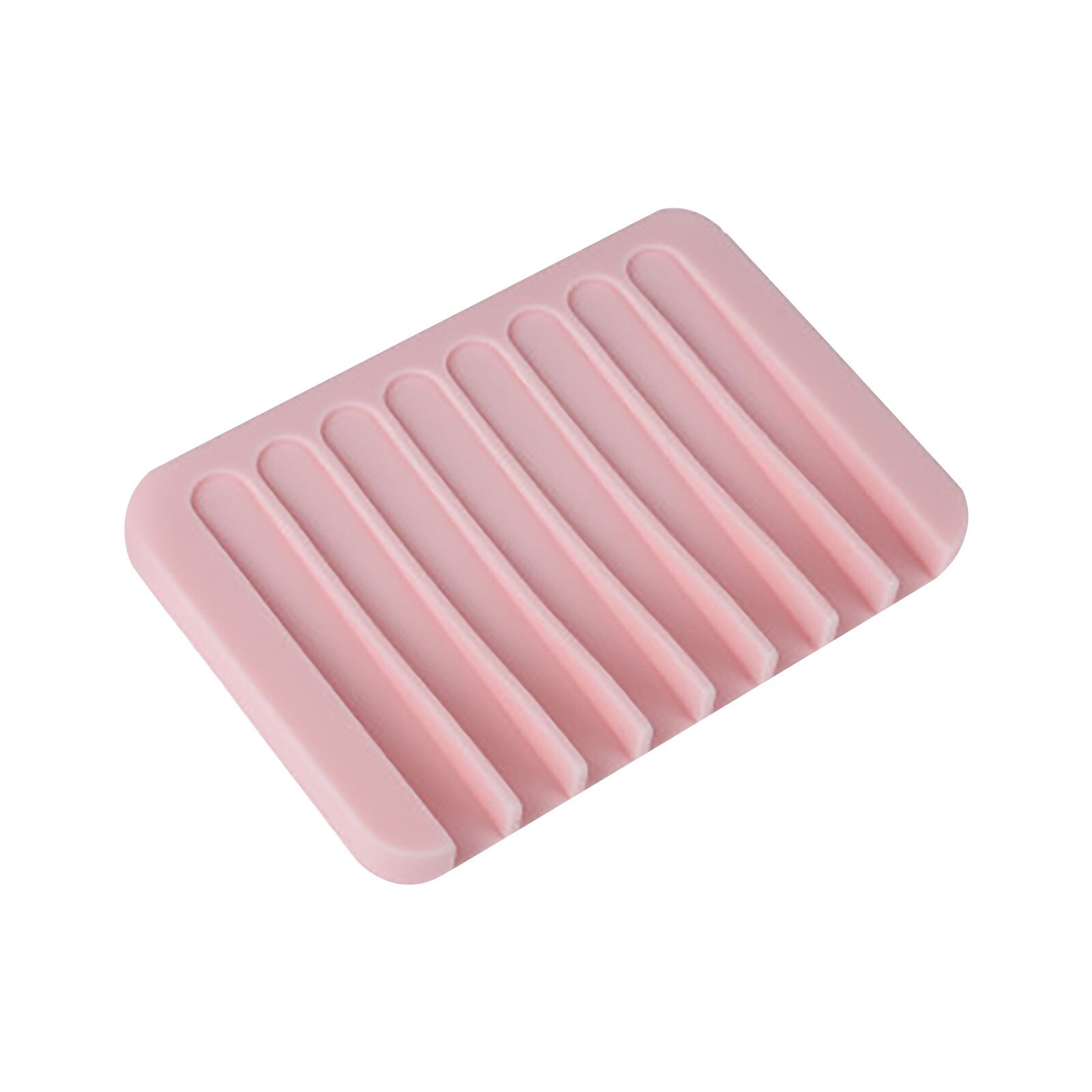 Silicon Kitchen Bathroom Flexible Soap Dish Plate G08 Tray FHJ7057 ship Soapbox Holder #45