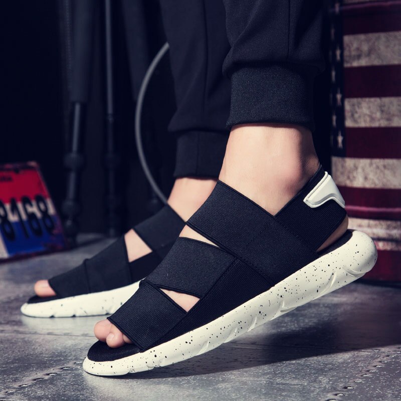 Männer Sommer Schuhe Mann Plattform Sandalen Schwarz Komfortable Herren Gladiator Sandalen für Männer Strand Sandale Zapatillas hombre Urbanas