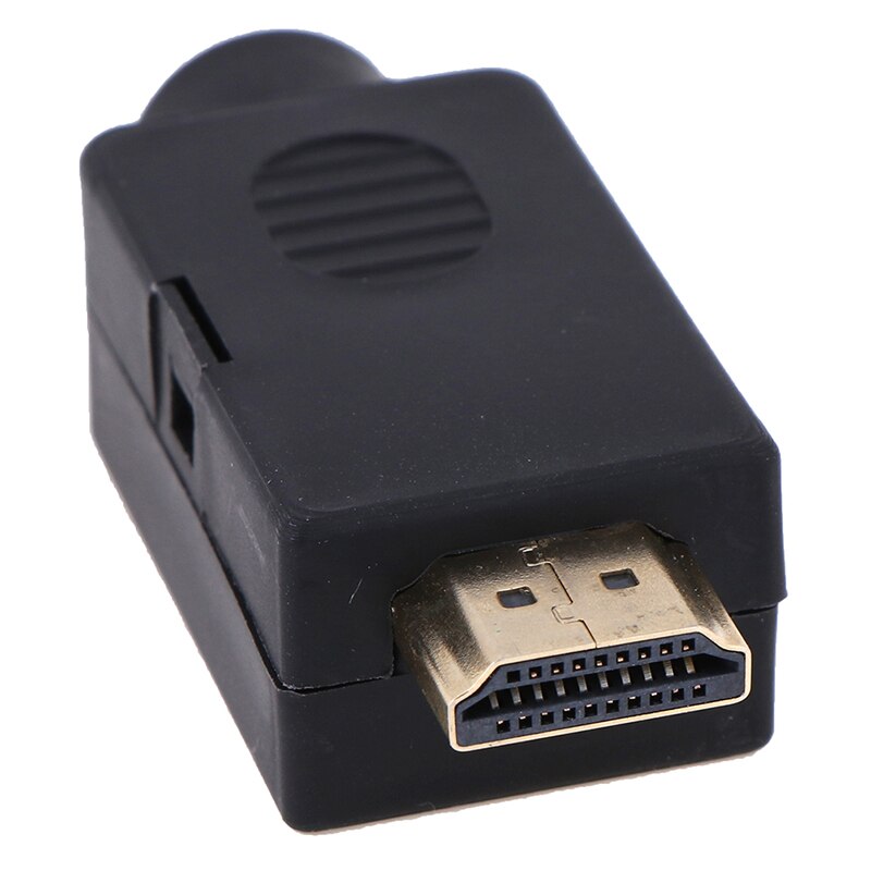Spec we 1 PC HDMI maschio 19 P terminali Breakout spina connettore senza saldatura con coperchio Groothandel