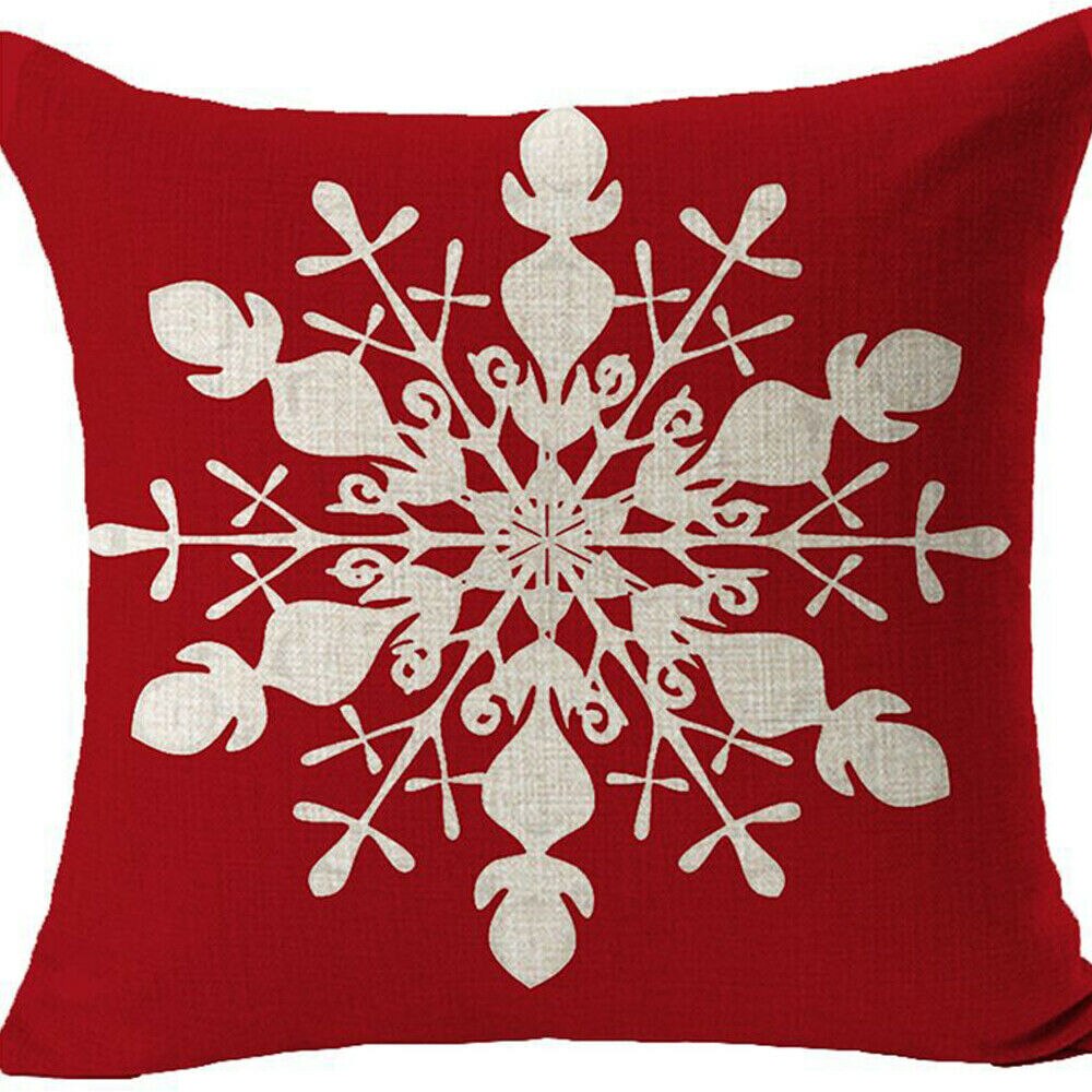 Rød plaid print god jul sofa pudebetræk pudebetræk indretning bomuld linned hjemmeindretning: 4