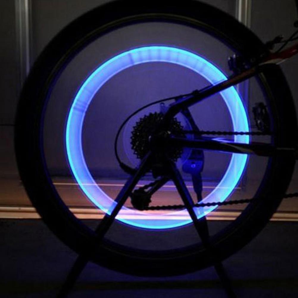 2Stck Motorrad Auto Fahrrad Reifen Ventil Kappen Licht LED Ventil Abdeckung Glühwürmchen Lampe Für Autos Fahrräder Wasserdichte Universal- lichter