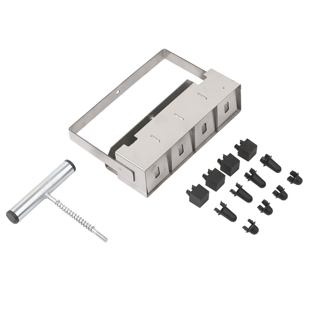 Handheld Soil Blocker 2-Inch Soil Block Maker Soil Blocking Tool with Dibbles Dibbers for Garden Prep