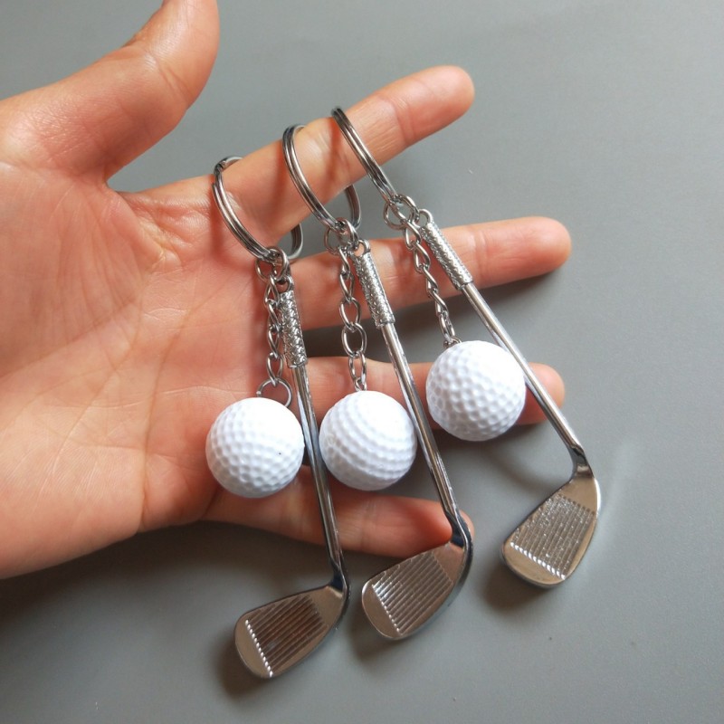 Colgante de llavero con pelota de golf: ¡Agregue un toque deportivo a tu apariencia! perfecto para entusiastas del golf