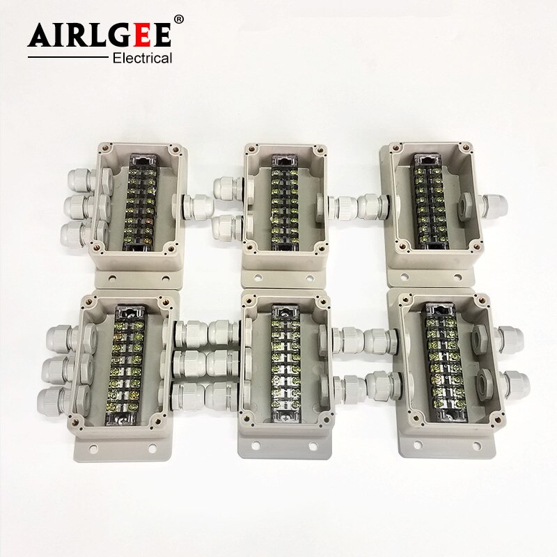 158 * 90 * 60mm with ear waterproof cable junction box, junction box outdoor plastic threading box terminal waterproof connector