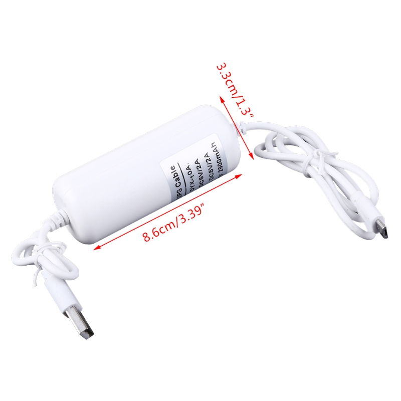 Mini UPS Battery Backup 5V Uninterruptible Power Supply Built-in Battery for Security Camera Provide Emergency Power Backup