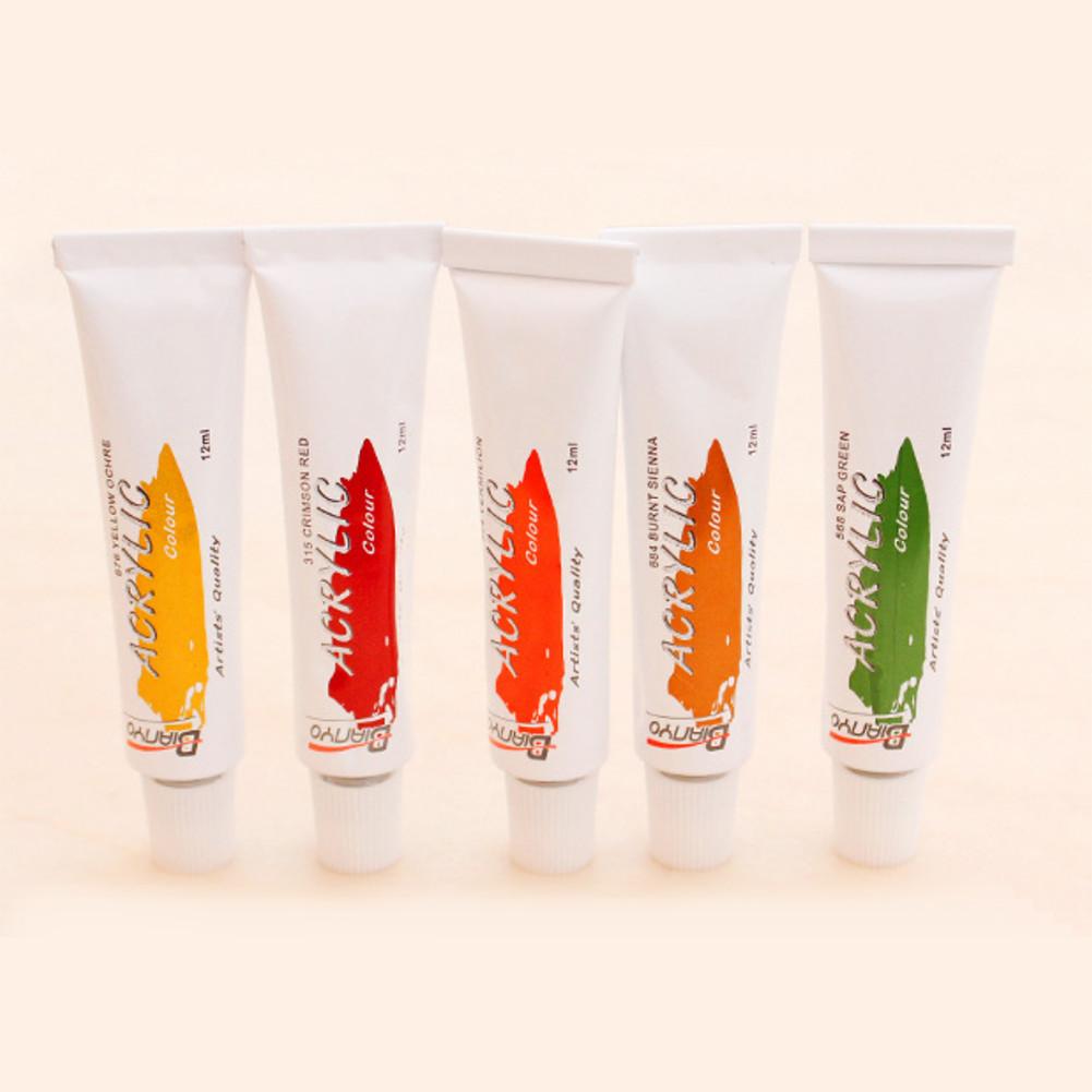 12ML Acrylic Paint Set 12 Colors Non-toxic Quick-drying Oil Paint Set