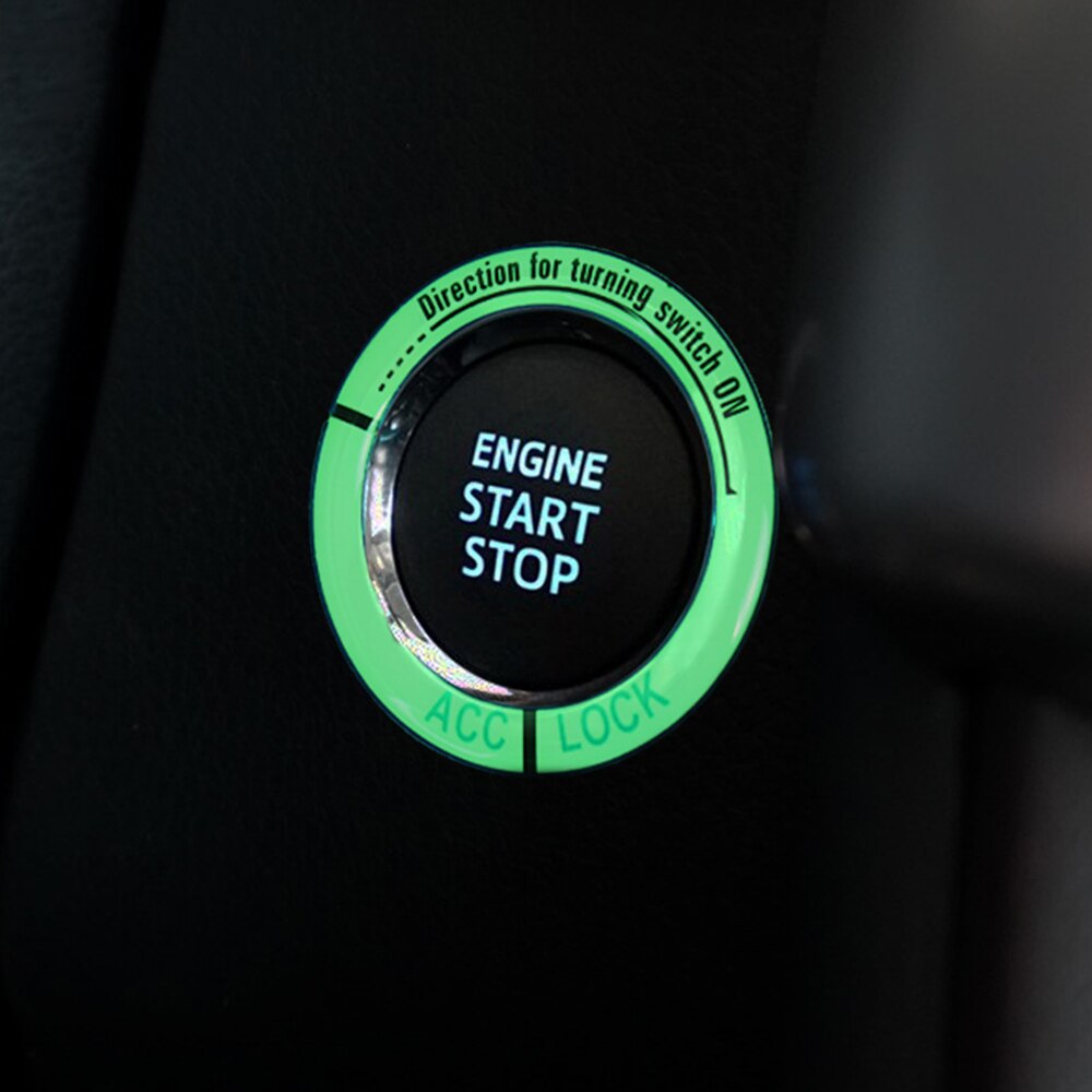 Selvlysende biltænding nøglering dekoration klistermærke til kia rio  k2 k3 ceed sportage 3 sorento cerato armlæn picanto soul optima