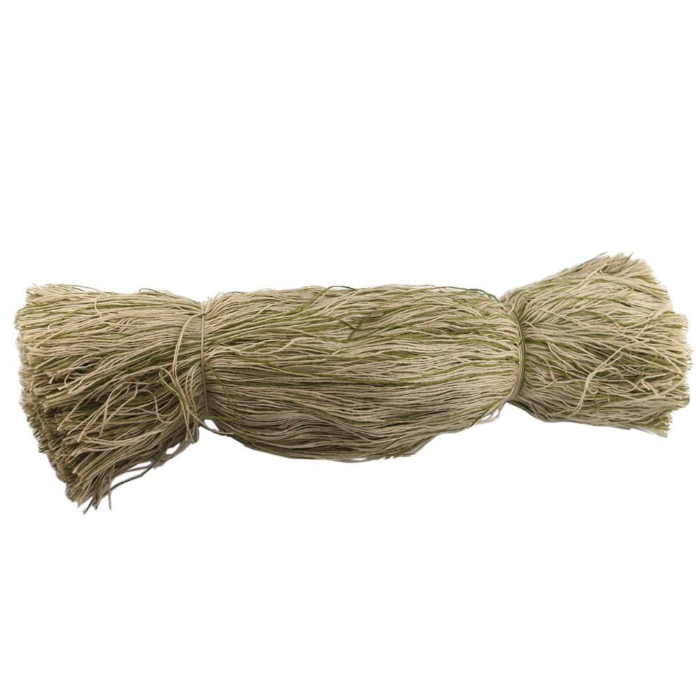 Hilos de arpillera de camuflaje VULPO, traje de camuflaje de caza DIY, traje Ghillie, reparación de hilo especial, hilo sintético del bosque del desierto: S / Verde