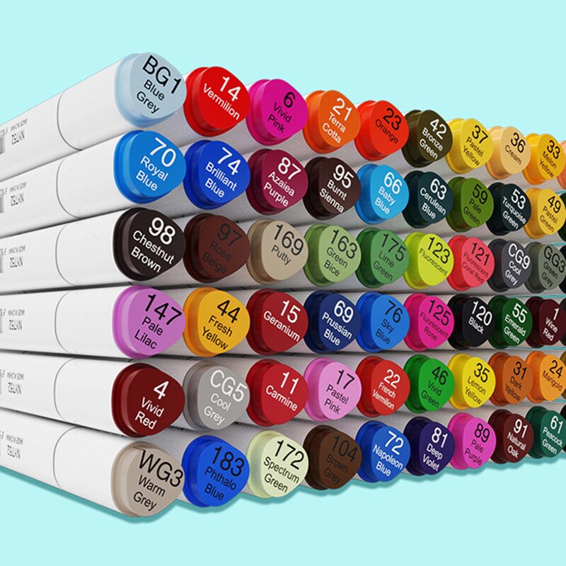 30/40/60/80 Kleuren Schetsen Markers Manga Graffiti Markers Tekening Set Highlighter Voor Sktechbook Scrapbooking Art levert