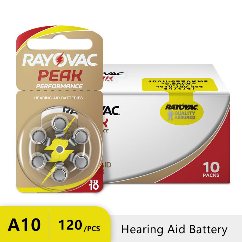 120 Pcs Rayovac Piek Gehoorapparaat Batterijen A13 PR48 ZA13 A312 PR41 ZA312 10A PR70 ZA10 Zinc Air Batterij Voor hoortoestellen: A10 120PCS