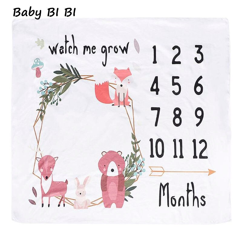 Bébé jalon couverture bébé photographie accessoires couverture -né 12 mensuel Photo accessoires couverture de fond