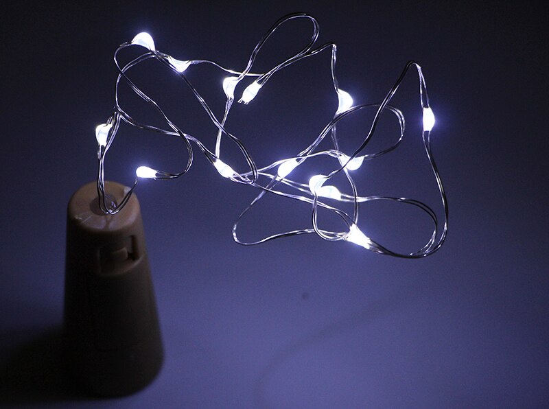 3/6 stücke führte weinflasche kork Schnur licht weihnachtsbeleuchtung girlande silbrig kupfer draht sternenklar Fee hell hochzeit Party Dekor