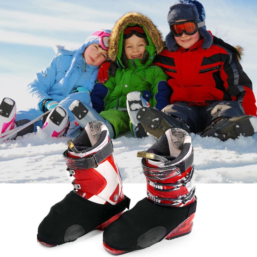 1 paire Ski Snowboard bottes couvre chaussures d'hiver neige bottes orteil couvre protecteur universel imperméable orteil chauffe