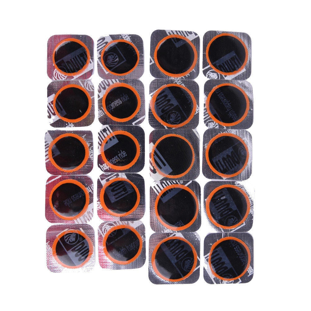 10Pcs Bicycle Bike Repair Fix Kit Flat Rubber Tire Tyre Repair Patch Kit Cycling Tools 25mm/30mm