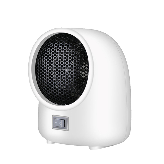 Electric Space Heater Small Portable Fast Heating Heater Fan With Temperature Control Overheat Protection For Home Office Dorm: US-White