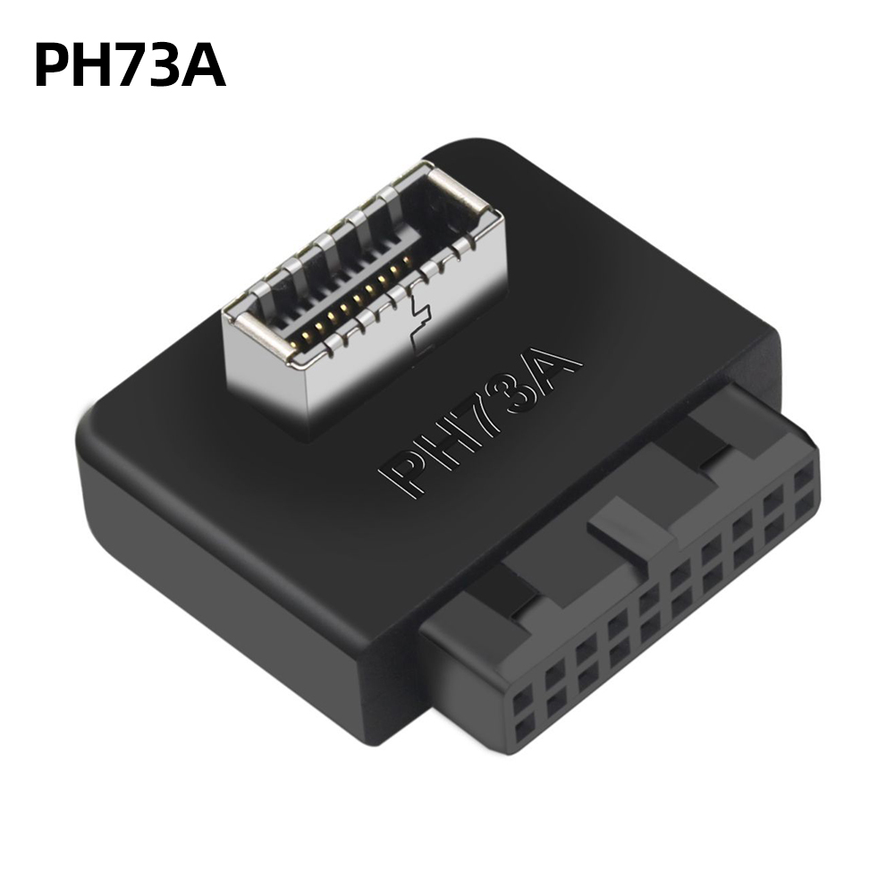 Usb 3.0 till 19/20p -e-adapter intern vertikal frontpaneladapter typ-c-insatsportkonverterare kontakt för datormoderkort