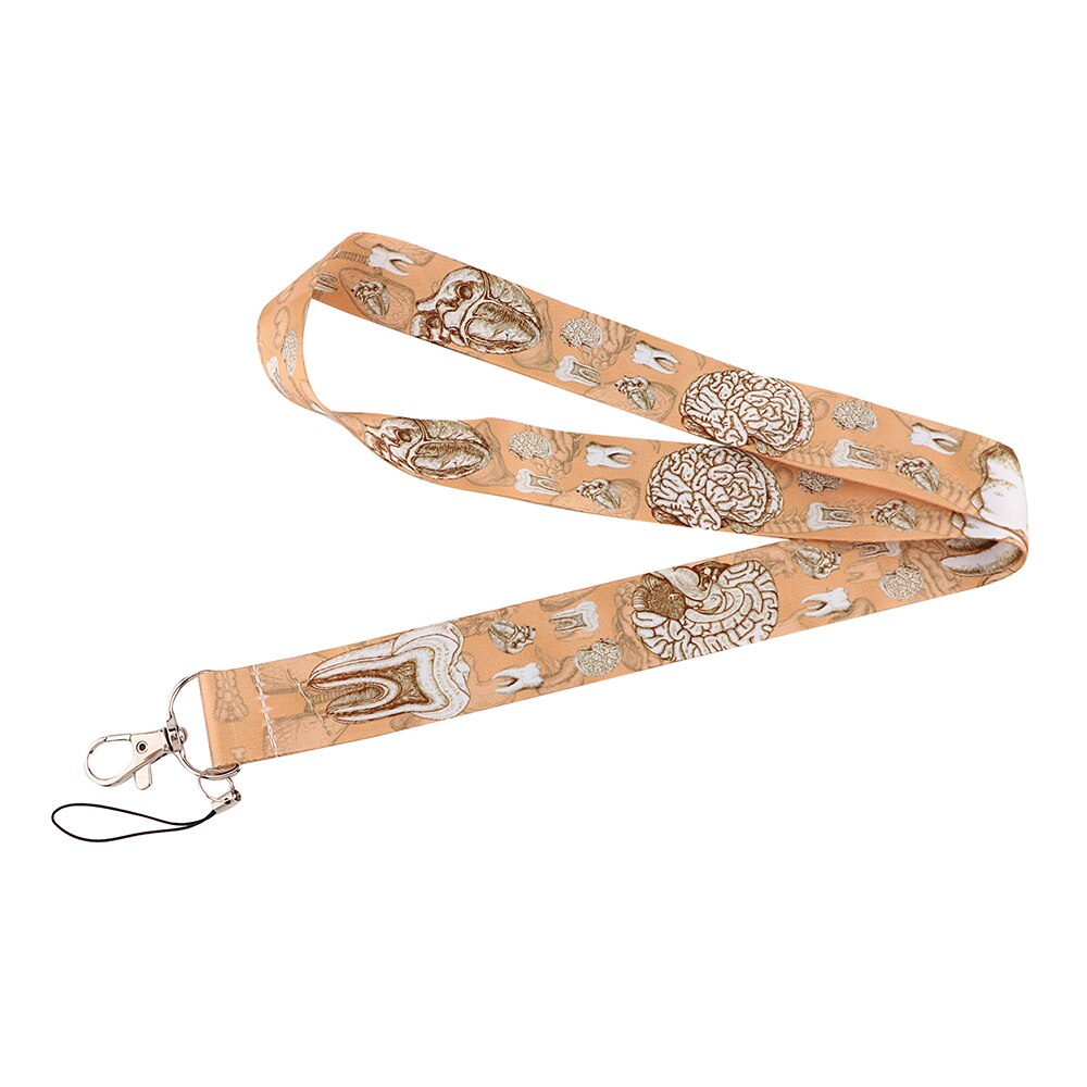 JF1015 Menselijke Organen Lanyards Voor Key Nekband Voor Kaart Badge Gym Sleutelhanger Lanyard Sleutelhouder Diy Opknoping Touw Arts verpleegkundige